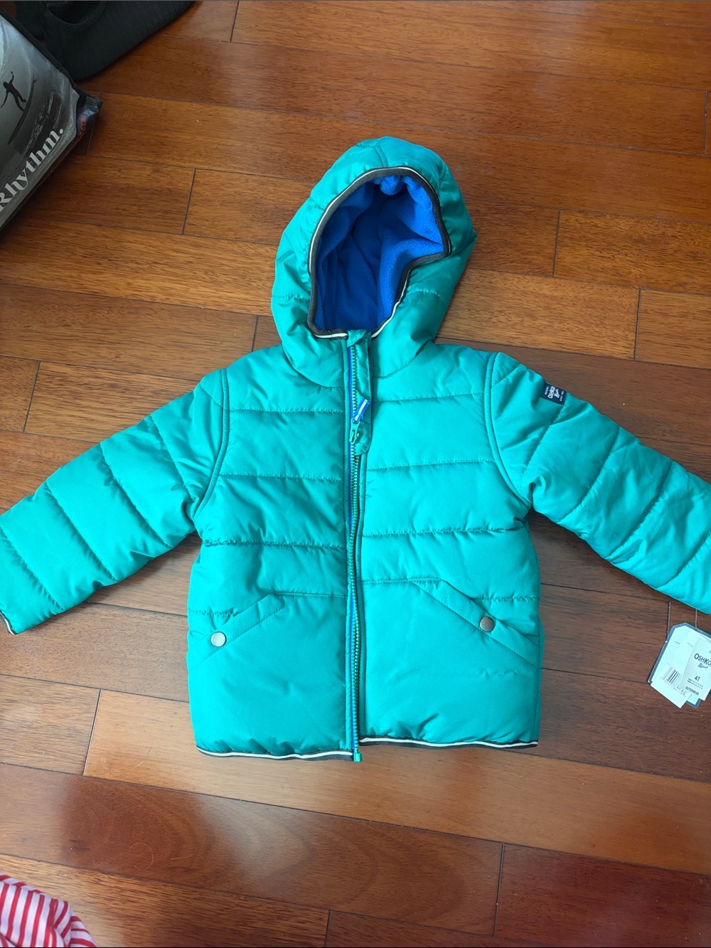 OshKosh B'gosh Teal Hooded Puffer Jacket